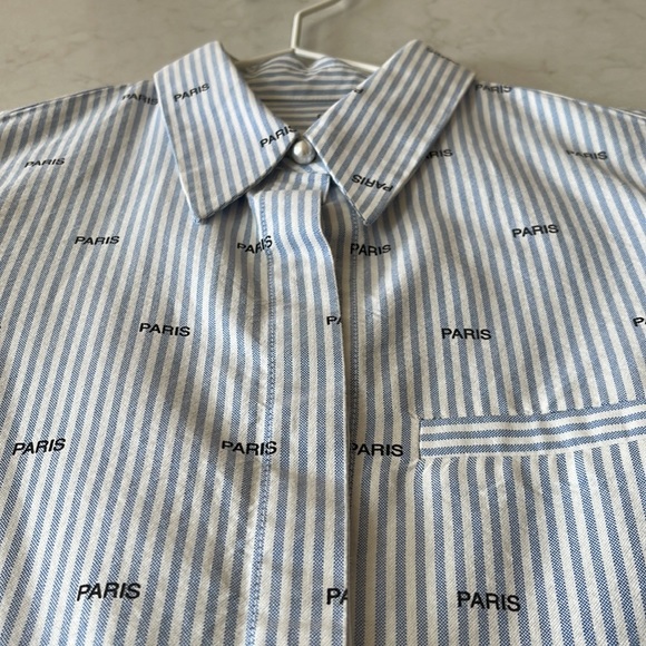 Maison Kitsune Paris Button Down Shirt 34 - Picture 6 of 9